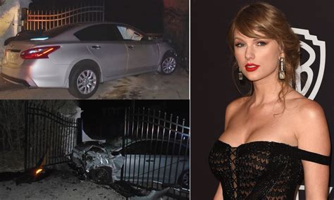 Stolen Car Crashes Into Taylor Swifts Home