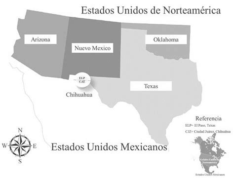 Mapa De Ubicación De Ciudad Juárez Chihuahua Download Scientific Diagram