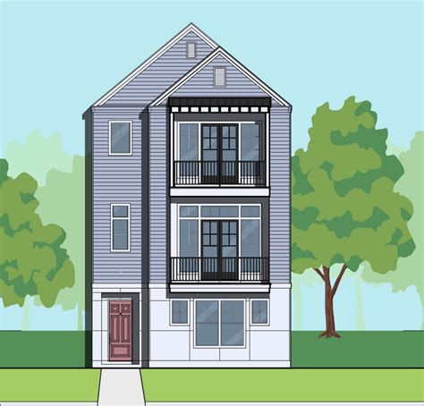 Affordable Three Story Townhome Plan Preston Wood And Associates