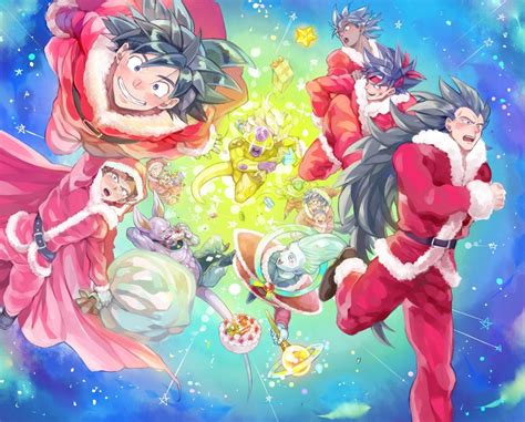 Dragon Ball Merry Christmas Kakihameha Dragon Ball Artwork