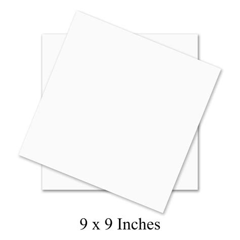 9 X 9 Square White Cardstock Bulk And Wholesale Fine Cardstock