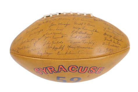 Beautiful 1959 National Champion Syracuse Orangemen Team Signed