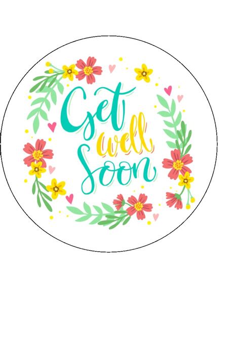 Get Well Soon Edible Cake Toppers Design 7 Incredible Toppers