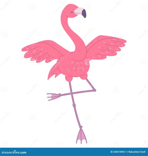 Danse Flamingo Rose Dessin Humoristique Doiseaux Africains