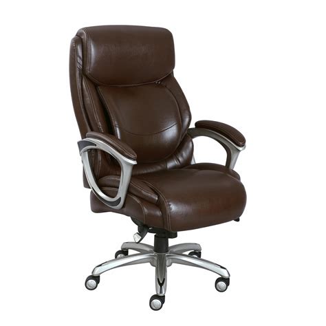Also equipped with adjustable arm, height and seat. La-Z-Boy Big and Tall Bonded Leather Executive Chair ...
