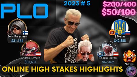Online High Stakes Plo Cash Game Highlights ♠️ 50100 2023 5 Youtube
