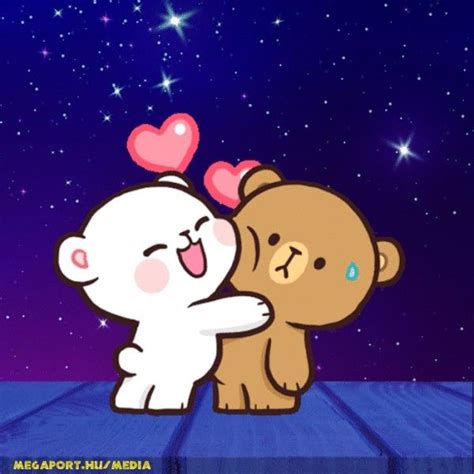 Cute Teddy Bears In Love Animated Gif Cute Bear Drawings Cute