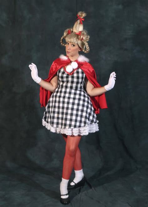 Womens Cindy Lou Who Costume For Adults Cosplayrr