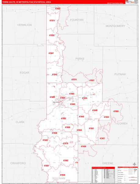 Maps Of Terre Haute Metro Area Indiana