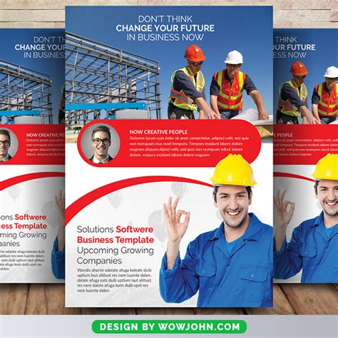 Free Construction Company Flyer Psd Template Free Psd Templates Png