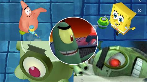 Spongebob Planktons Robotic Revenge Ds All Bosses No Damage 4k