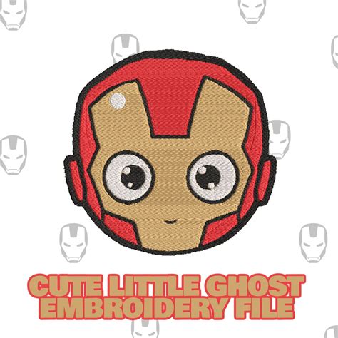 Iron Man Embroidery Design Cute Superhero Embroidery Designs Etsy