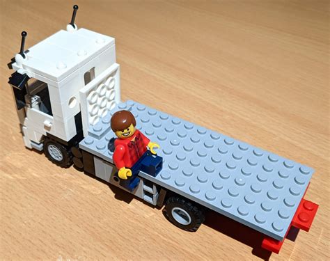 Lego Flatbed Truck With Trailer