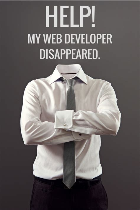 Help My Web Developer Disappeared