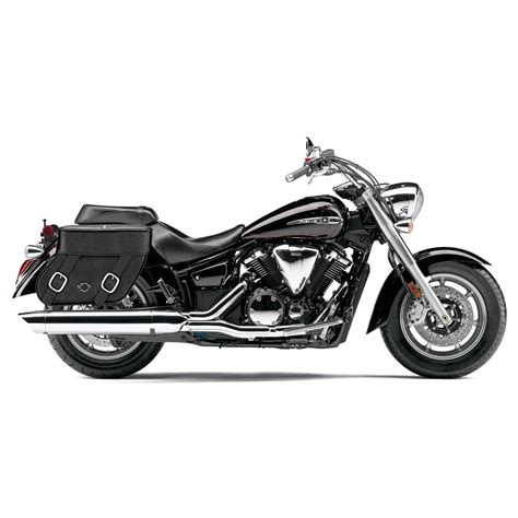Universal hard bags are a great way to add storage to your motorcycle without the huge investment involved with most oem bags on the market. Yamaha V Star 1300 Classic Concord Leather Saddlebags ...