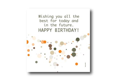 Digital Birthday Wishes Greeting Card Pantone Colors