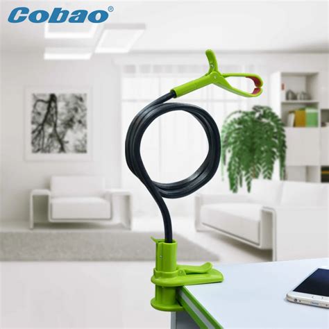Cobao Goose Neck Black 360 Rotation Flexible Long Arm Cellphone Holder