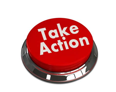 A Red Button With The Words “take Action” On It Mentalledelsedk