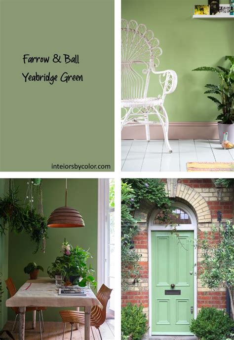 Farrow Ball Yeabridge Green Interiors By Color