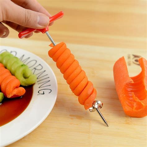 Manual Spiral Screw Slicer Plastic Pp Handle Stainless Steel Wire