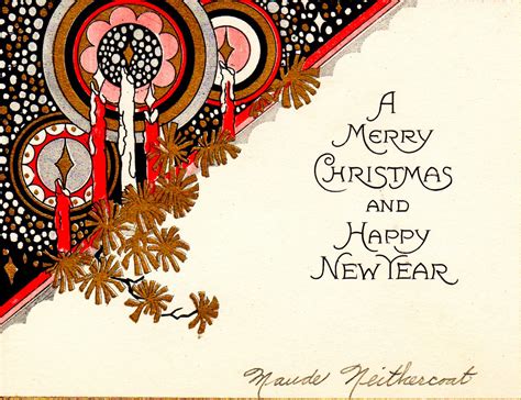 Two Crazy Crafters Art Deco Christmas Card