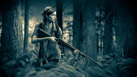 The Last Of Us Part Ii Video Game Ellie Wallpapers Wallpaper Cave