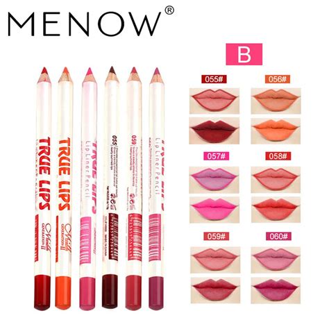 Pcs Set Menow Lip Liner Pencil Mix Color Matte Lipstick Pen Waterproof