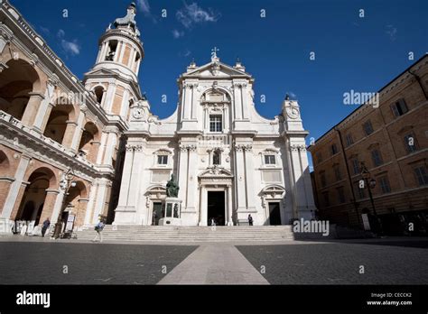 Basilica And The Holy House Le Marche Loreto Italy Stock Photo Alamy