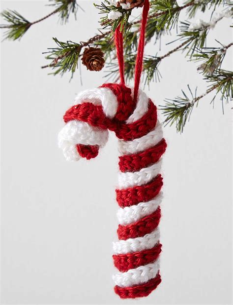 Join us as we celebrate 101 days of christmas with new diy projects, gift ideas, traditions and more every day from now through christmas! Caron Candy Cane Ornament, Crochet Pattern | Yarnspirations