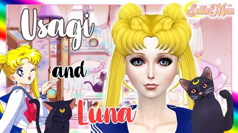 🌙 Sims 4 Sailor Moon Usagi Luna Casual Outfit 😽 Youtube
