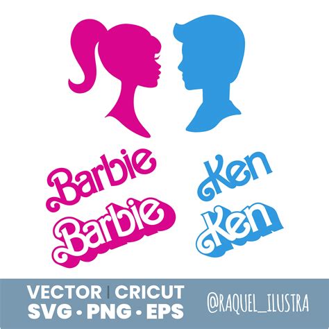 Barbie Vectorized Logos In Svg Eps And Sag Barbie Logos Etsy Canada