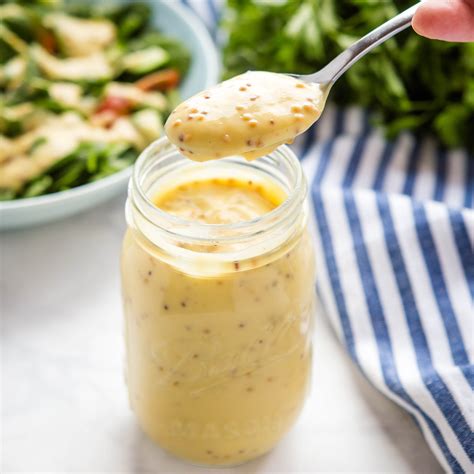 Honey Mustard Salad Dressing 5 Ingredients The Busy Baker
