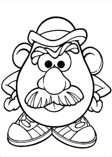 Mr Potato Head Hungry Coloring Page Free Printable Coloring Pages