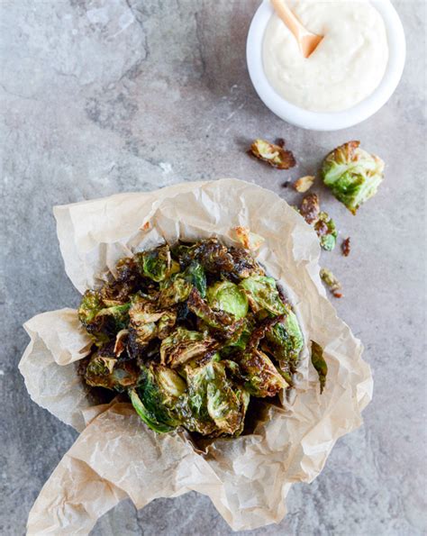 These air fried brussel sprouts are a healthy snack or side dish at any meal. Fried Brussels Sprouts with Smoky Honey Aioli | How Sweet ...