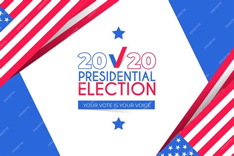 Premium Vector 2020 Us Presidential Election Background