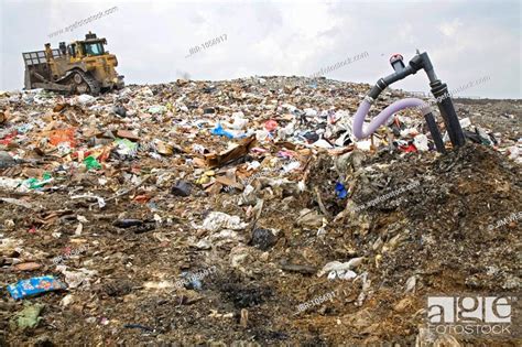 A Well Collects Methane Gas From Decaying Garbage At The Candc Landfill