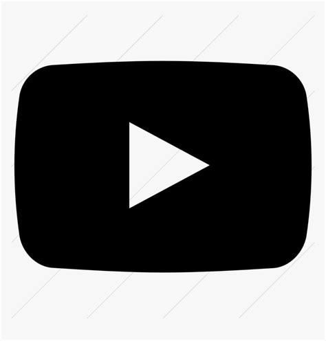 Black And White Youtube Logo Icon