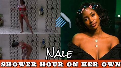 Bbmzansi Nale Has Her Own Shower Hour Big Brother South Africa Shower