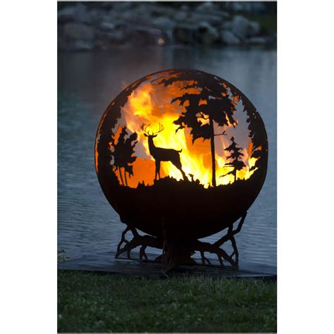 "Up North" 37" Custom Steel Fire Bowl from The Fire Pit ...
