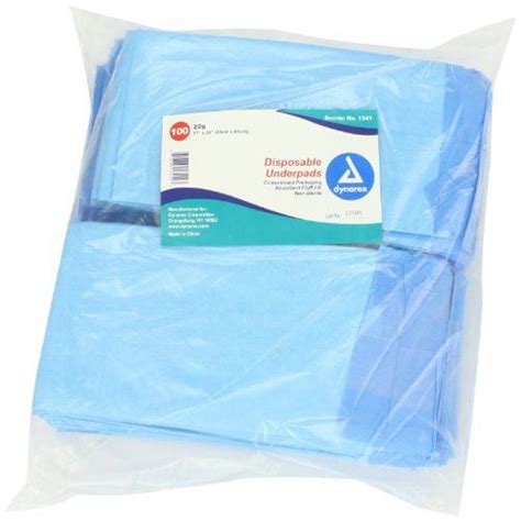 Dynarex Disposable Underpads 17 X 24 Case Of 300 2 Pack Walmart
