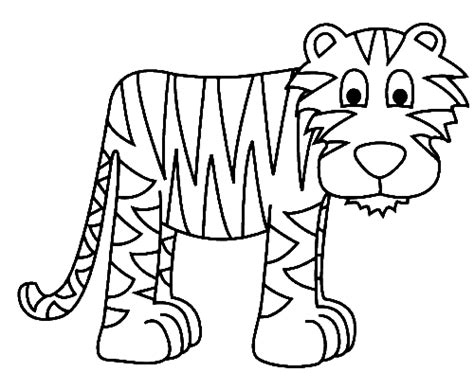 Desenhos Tigre Colorir E Pintar Qdb