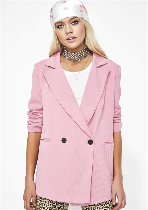 Legally Pink Double Breasted Blazer Double Breasted Blazer Rockstar Denim Street Style Outfit