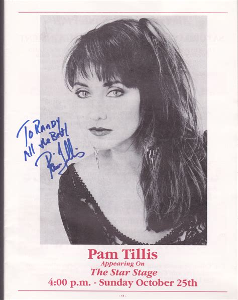 An Autographed Poster For Pam Till S Concert At The Star Village On