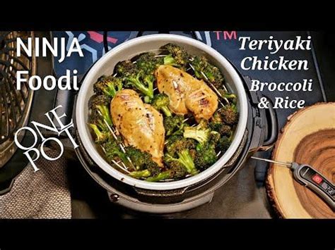 Put pressure cooker lid on (one that isn't attached) and put steam valve to sealing. NINJA Foodi TERIYAKI CHICKEN BROCCOLI and RICE in One Pot ...