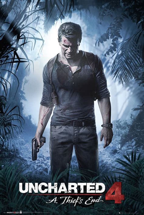 Uncharted 4 A Thiefs End Official Poster A Thiefs End Uncharted