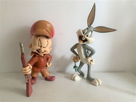 Warner Bros Looney Tunes Figures Bugs Bunny And Elmer Catawiki