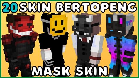 Skin Minecraft Bertopeng Mask Minecraft Skins Youtube