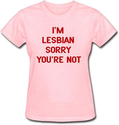 Women S I M Lesbian Sorry You Re Not T Shirt Amazon De Bekleidung