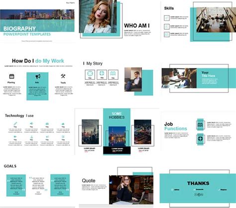 Biography Ppt Template Free Download Printable Templates