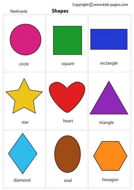 Shapes Flashcard Shapes Preschool Printable Shapes Shapes Flashcards